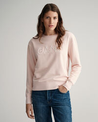 Sweatshirt com decote redondo Tonal