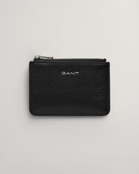 Bolsa em pele com fecho de correr