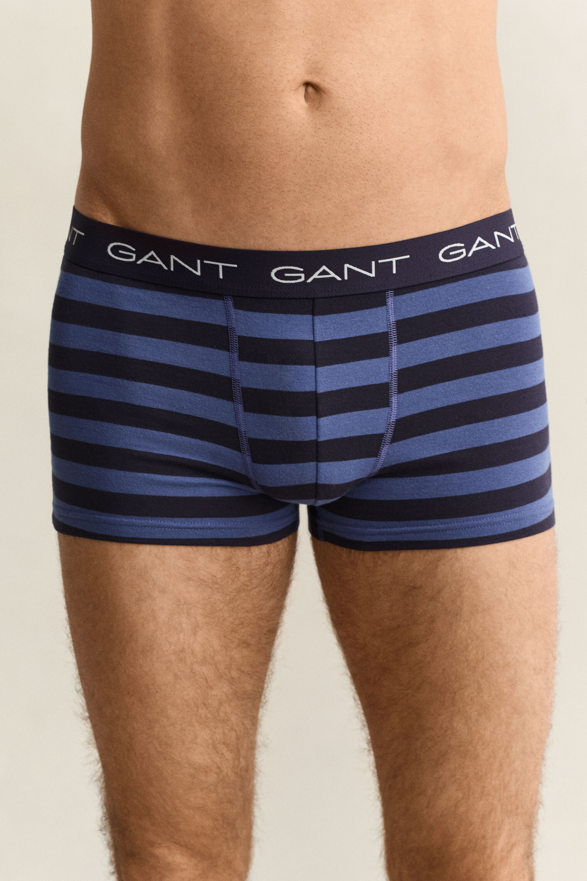 Caixa de presente com pack de 3 boxers às riscas