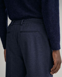 Calças de fato em jersey