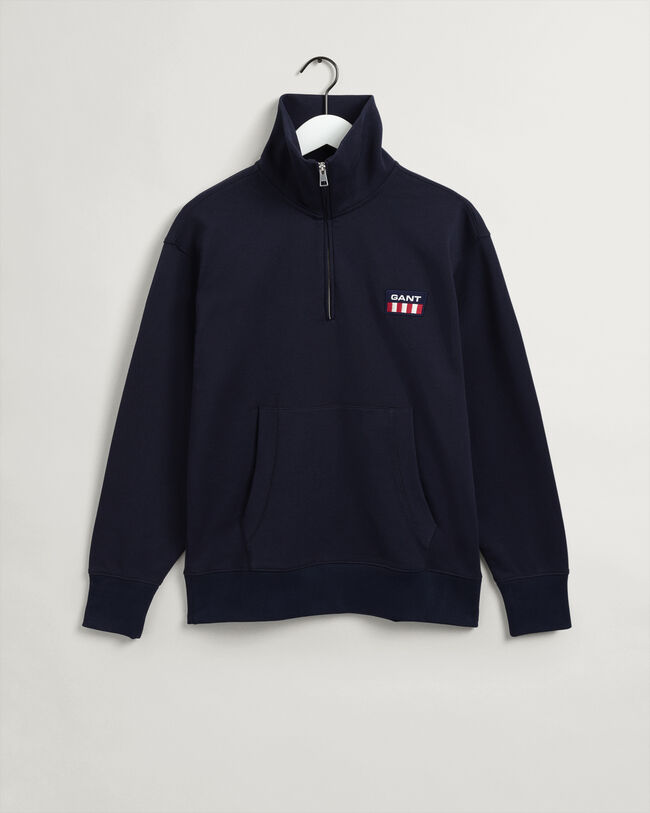 Sweatshirt com meio fecho de correr Retro Flag