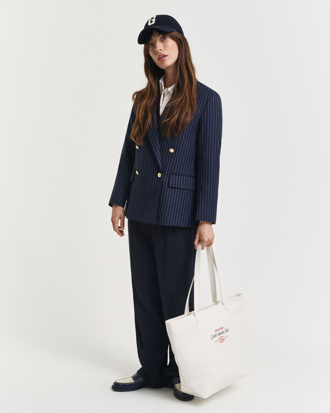 Mala tote em lona de algodão