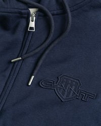 Sweatshirt com capuz e fecho Tonal Shield