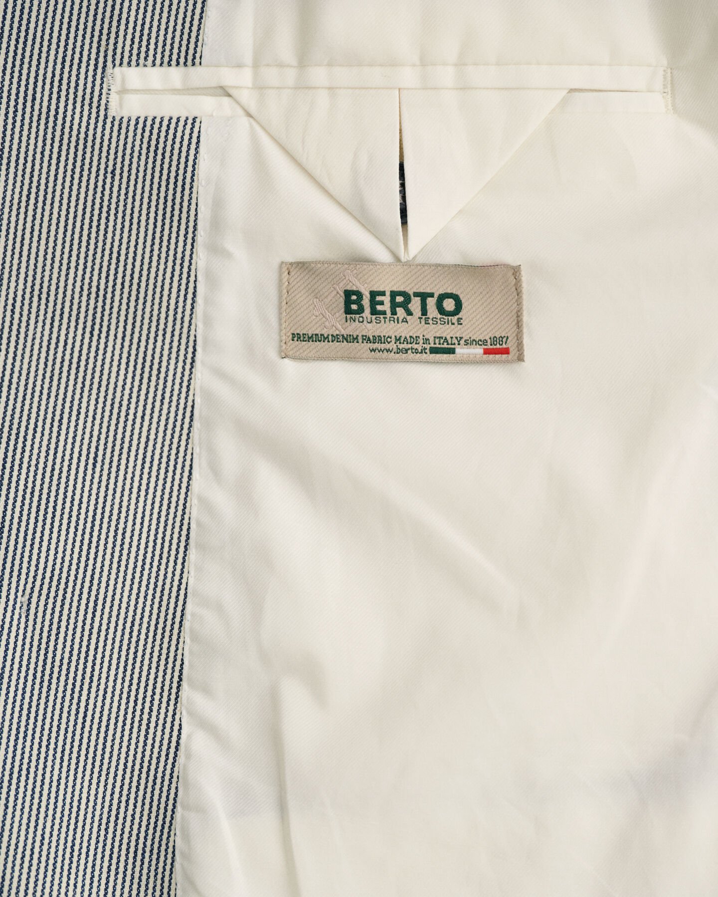 Blazer de trespasse às riscas oversized