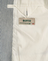 Blazer de trespasse às riscas oversized