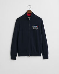 Casaco de malha com fecho de correr Nautical Flags