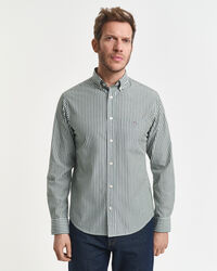 Camisa em popelina às riscas Classic regular fit