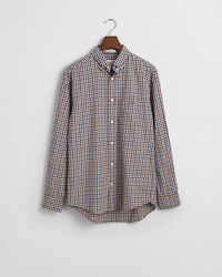 Camisa em sarja leve Gingham regular fit