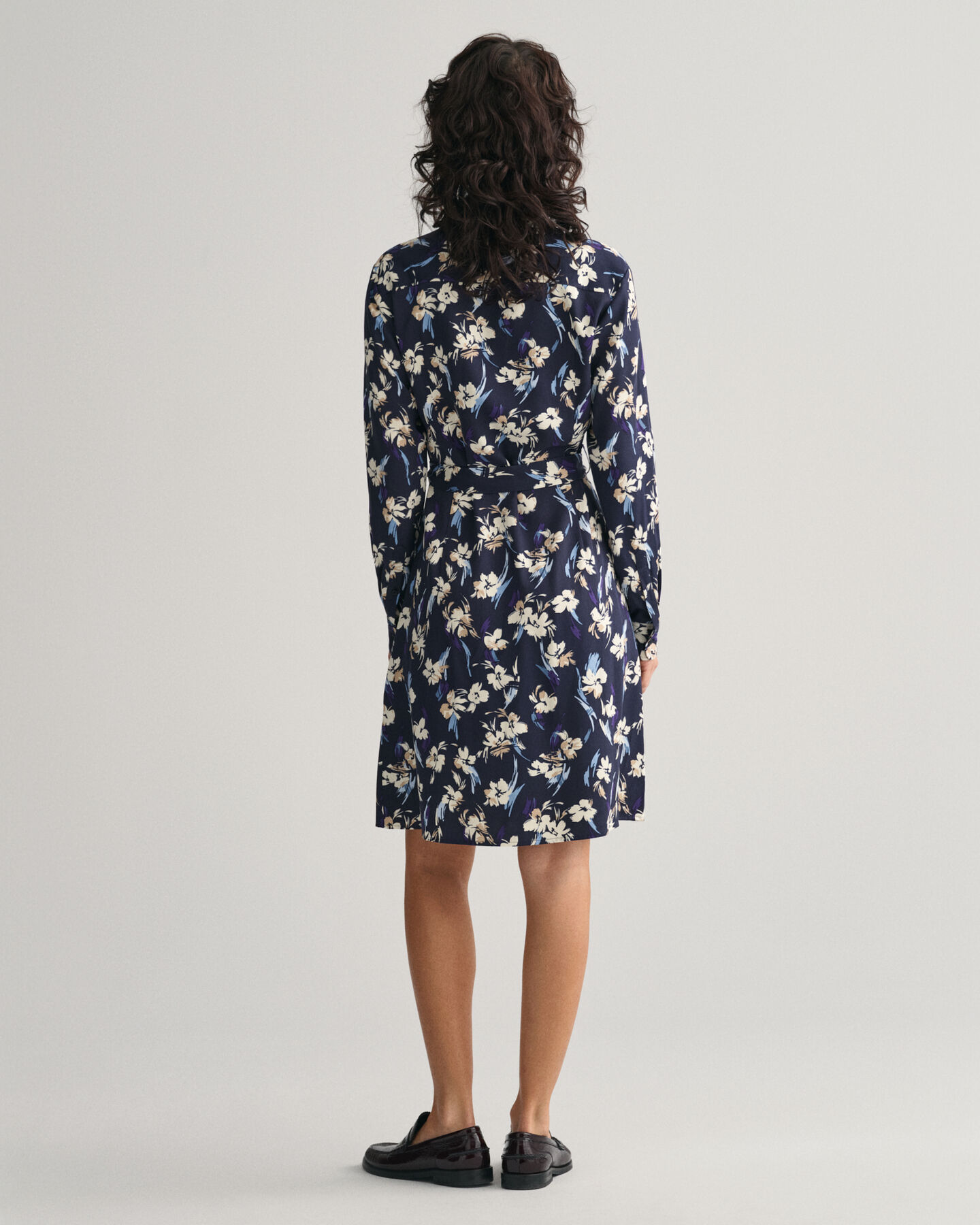Vestido-camisa com estampado Floral