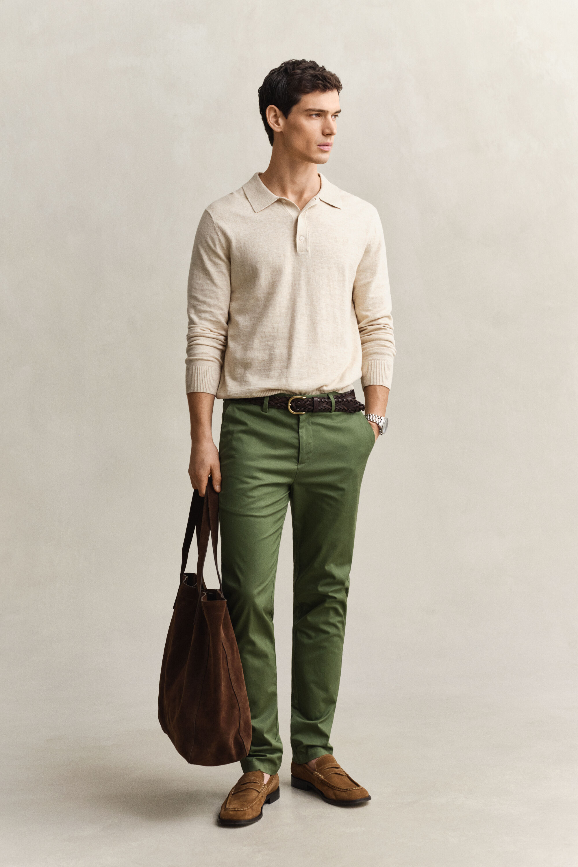 Calças chino desportivas