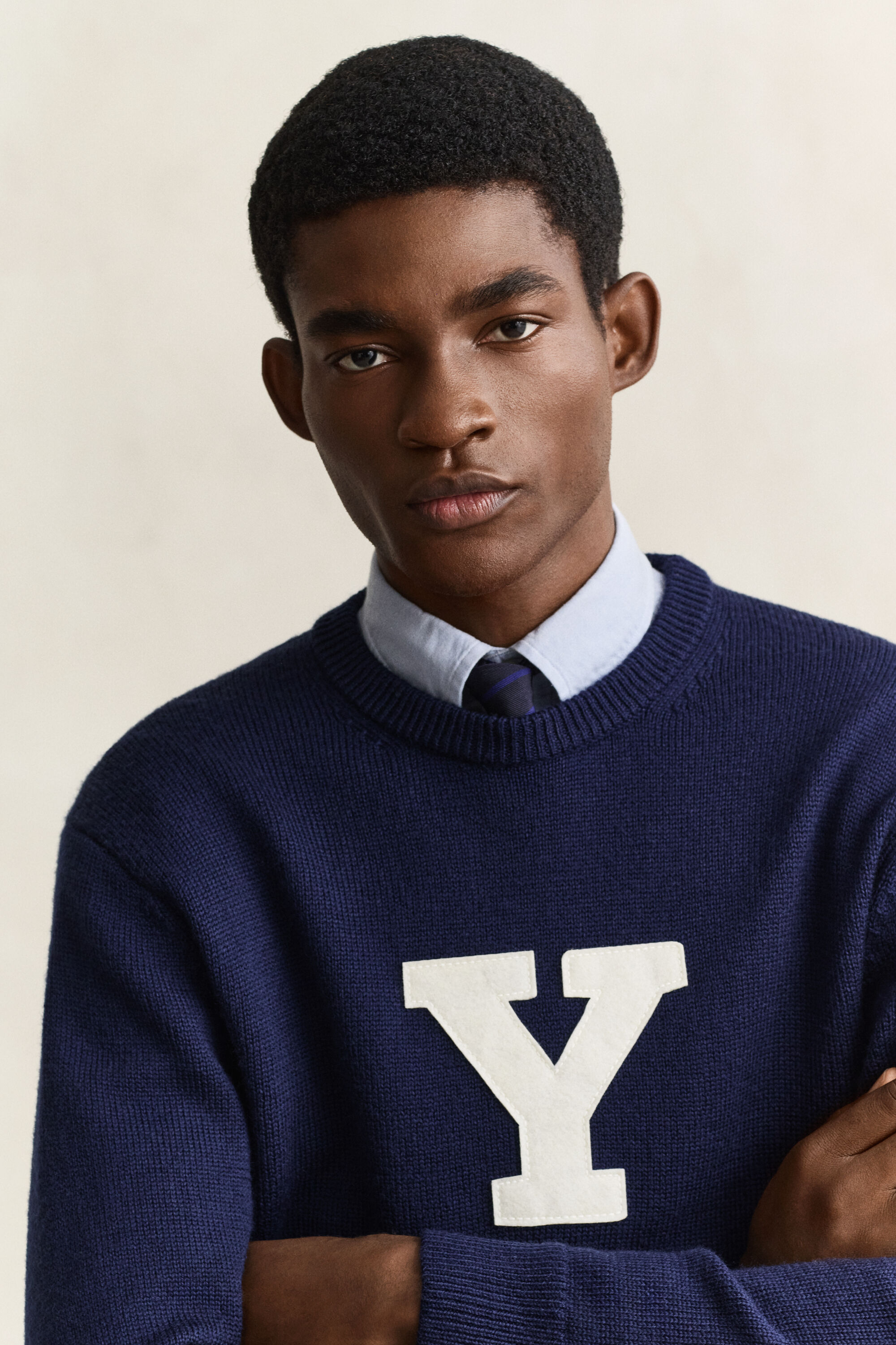 Camisola de malha em lã de merino Gant x Yale