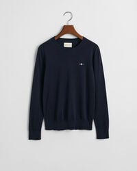 Camisola de malha fina com decote redondo