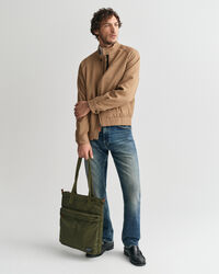 Casaco Harrington em mistura de l&atilde;