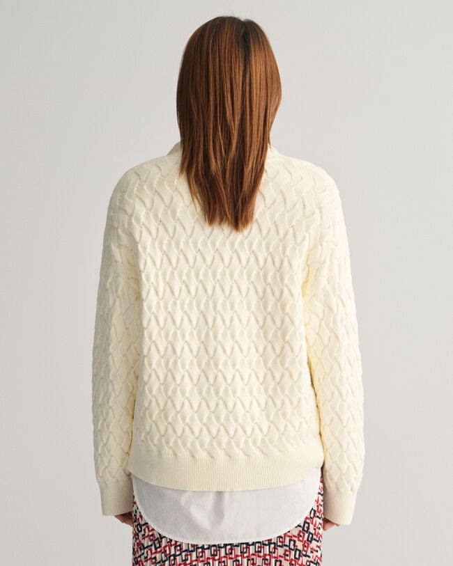 Casaco de malha em algodão Texture