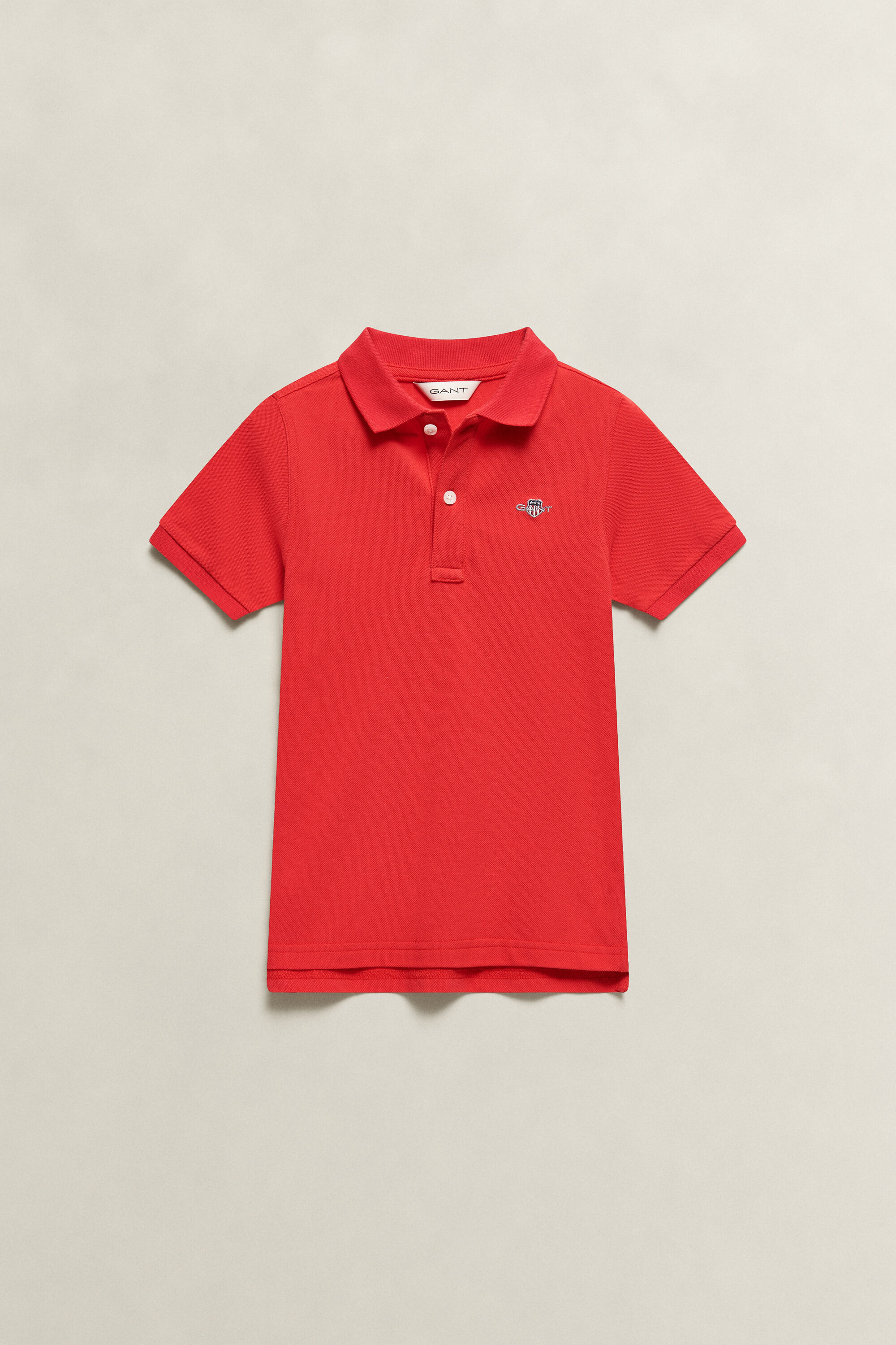 Polo em algodão piqué Shield Kids