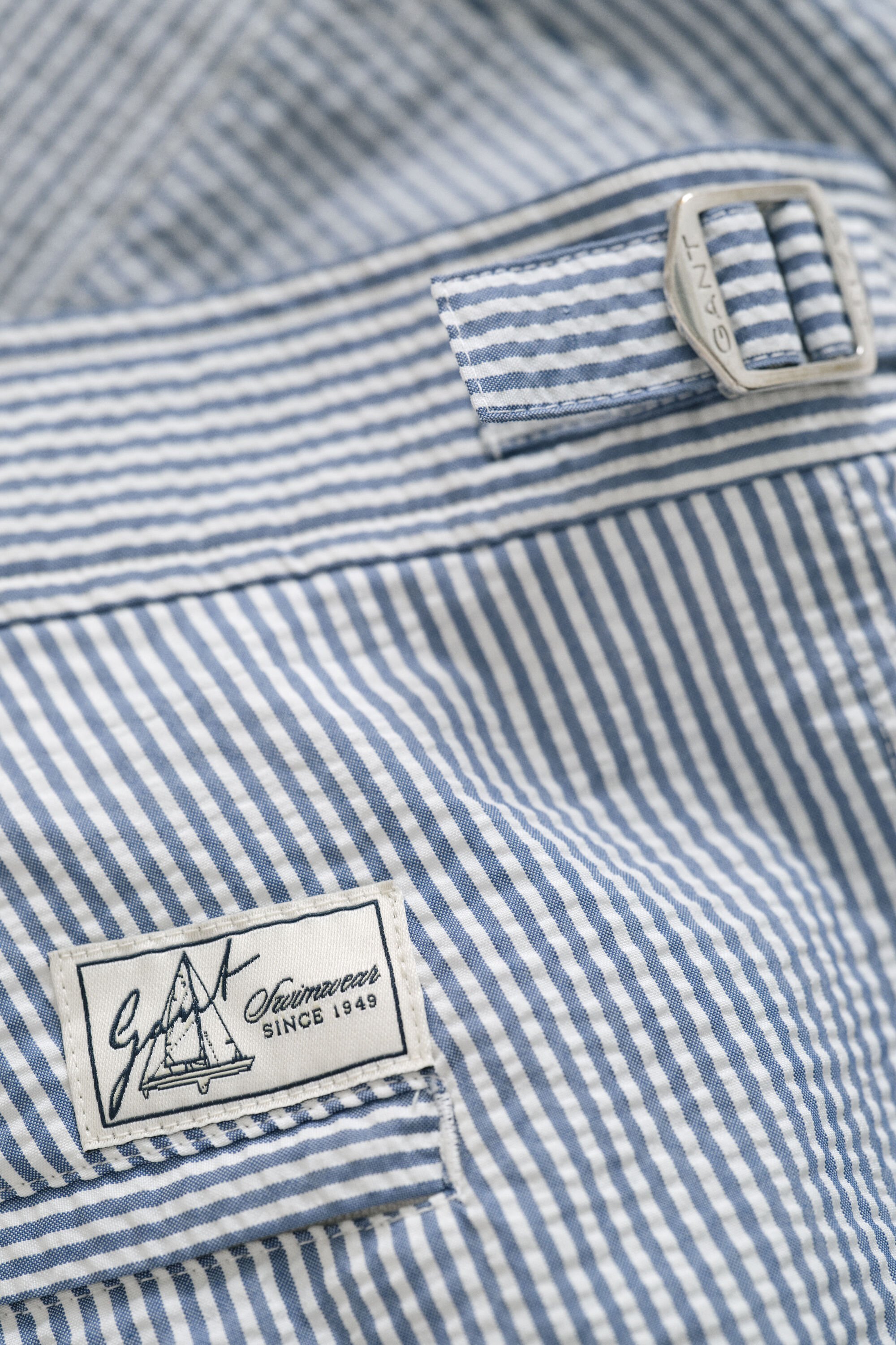 Calções de banho justos Seersucker