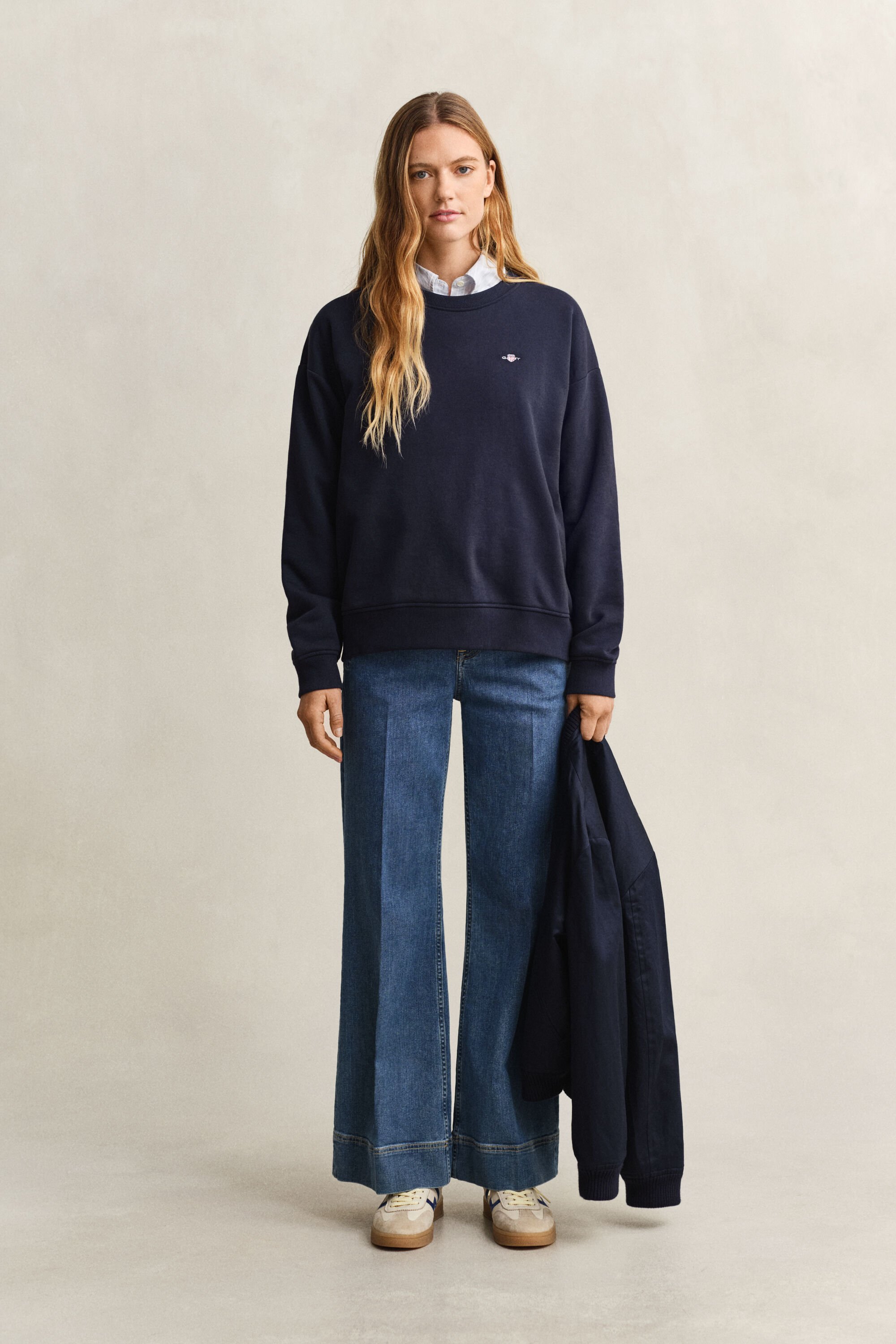 Sweatshirt com decote redondo Shield