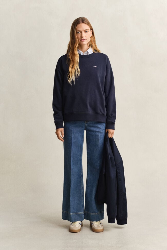 Sweatshirt com decote redondo Shield