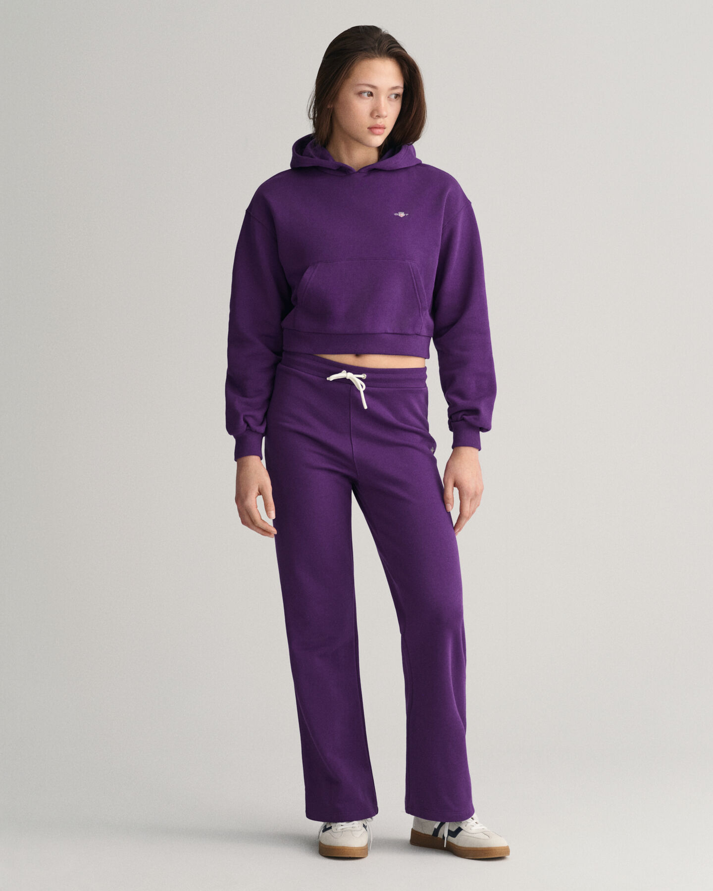 Sweatshirt curta com capuz Shield Teen Girls