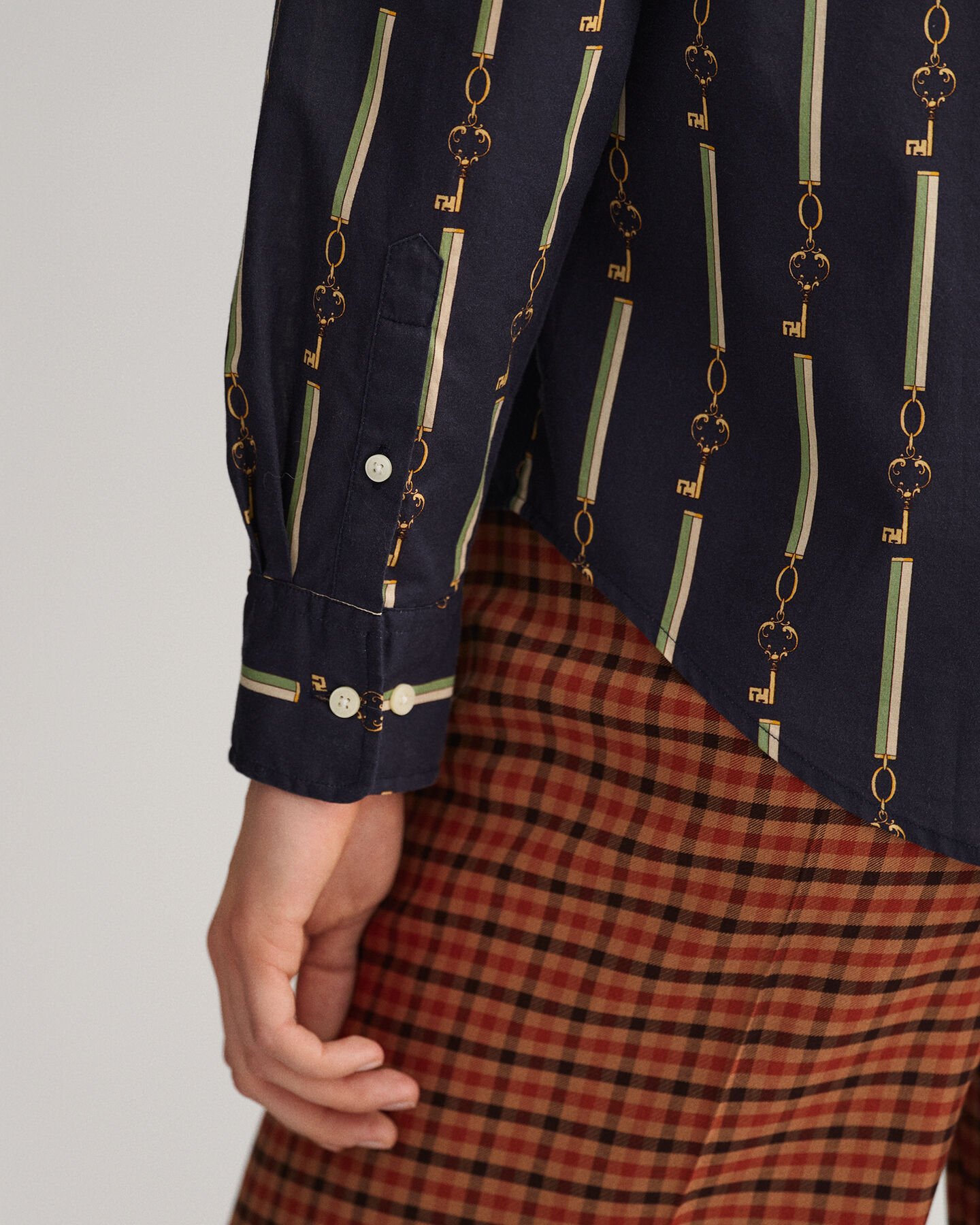 Camisa em voile de algodão American Luxe regular fit