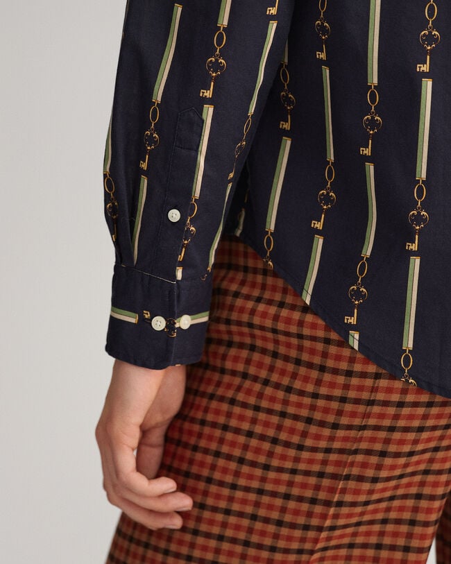 Camisa em voile de algodão American Luxe regular fit