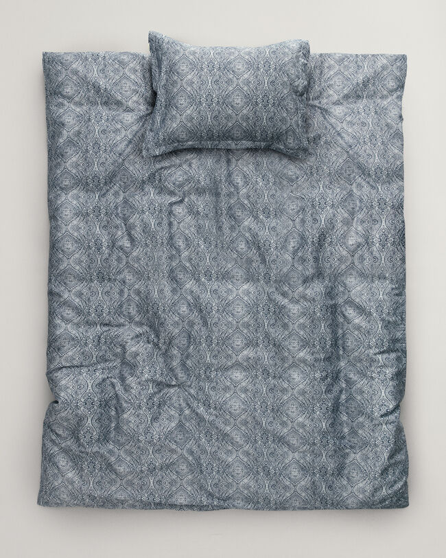 Conjunto de cama individual com padrão paisley clássico