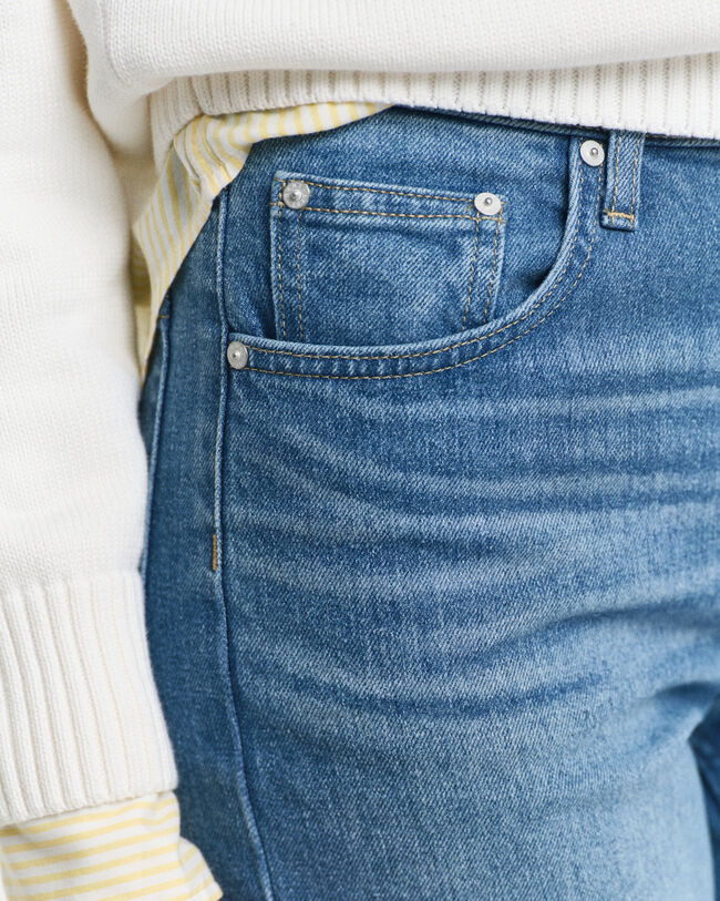 Cal&ccedil;as de ganga com perna Straight