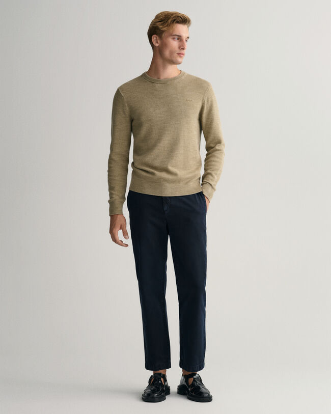 Sweatshirt com decote redondo Sunfaded