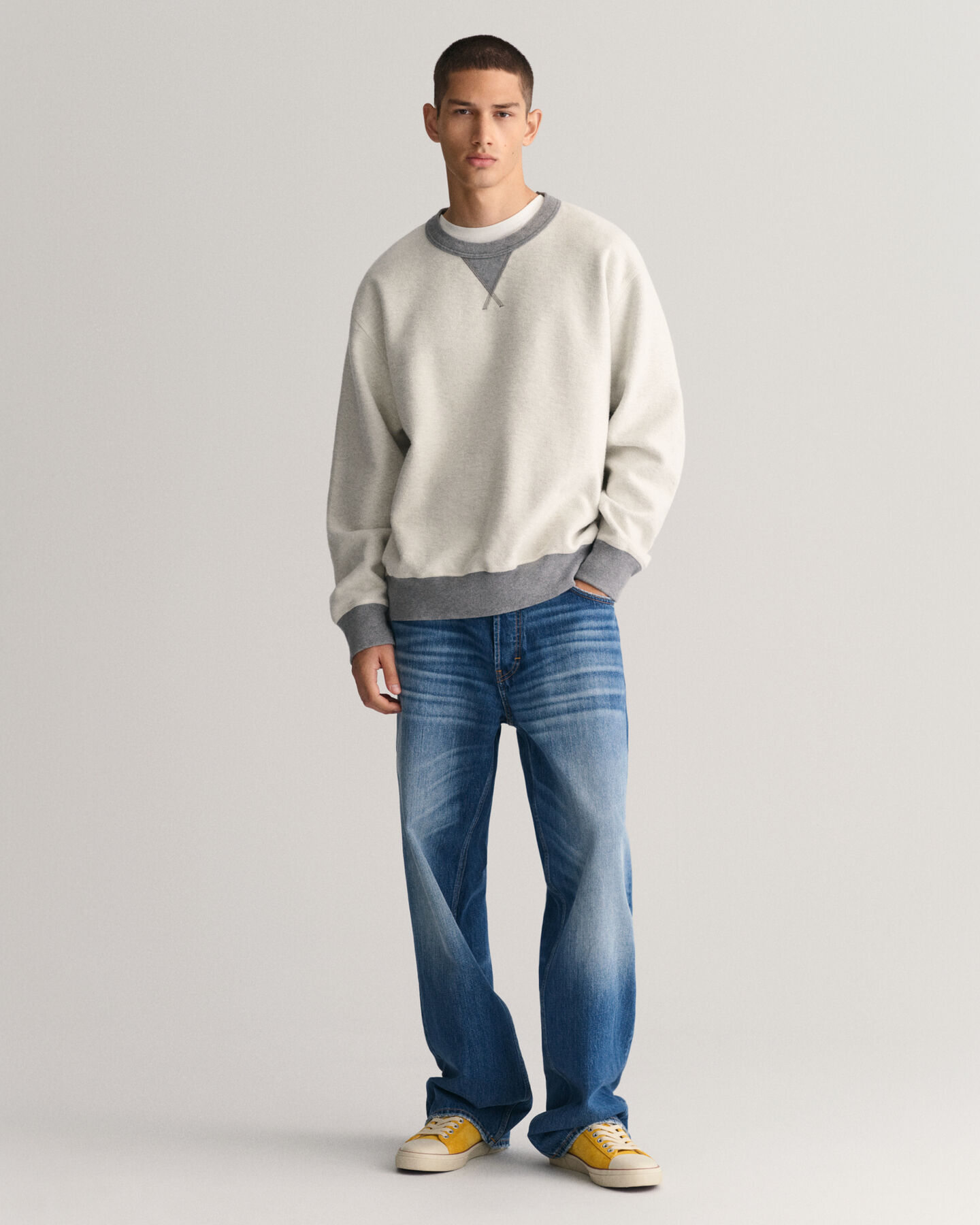 Sweatshirt com decote redondo Reversed