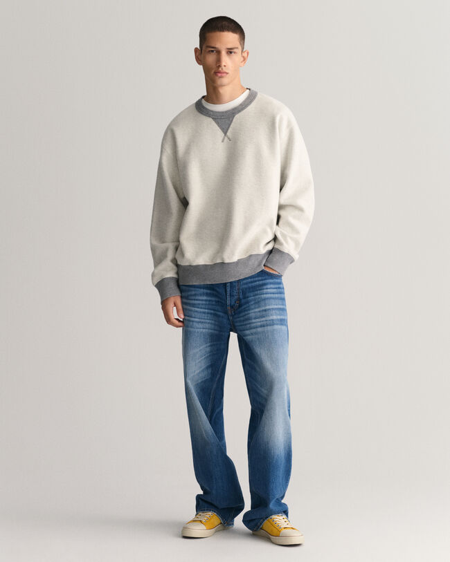 Sweatshirt com decote redondo Reversed