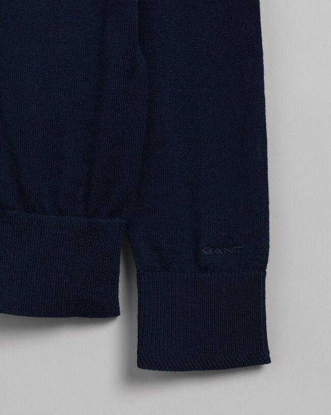 Camisola de gola alta em lã de merino lavável à máquina