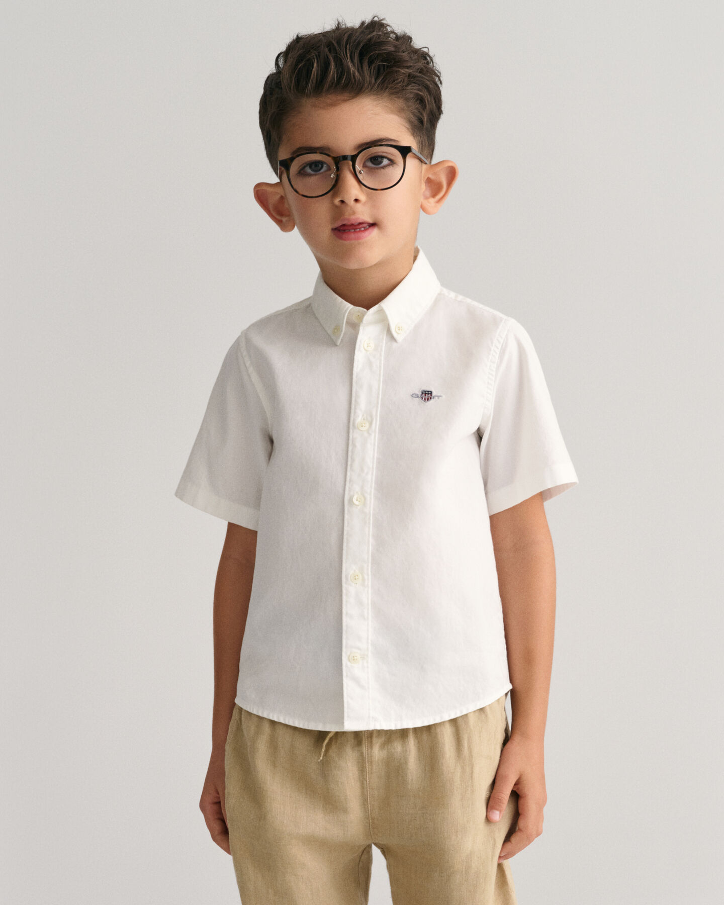 Camisa de manga curta Oxford Kids