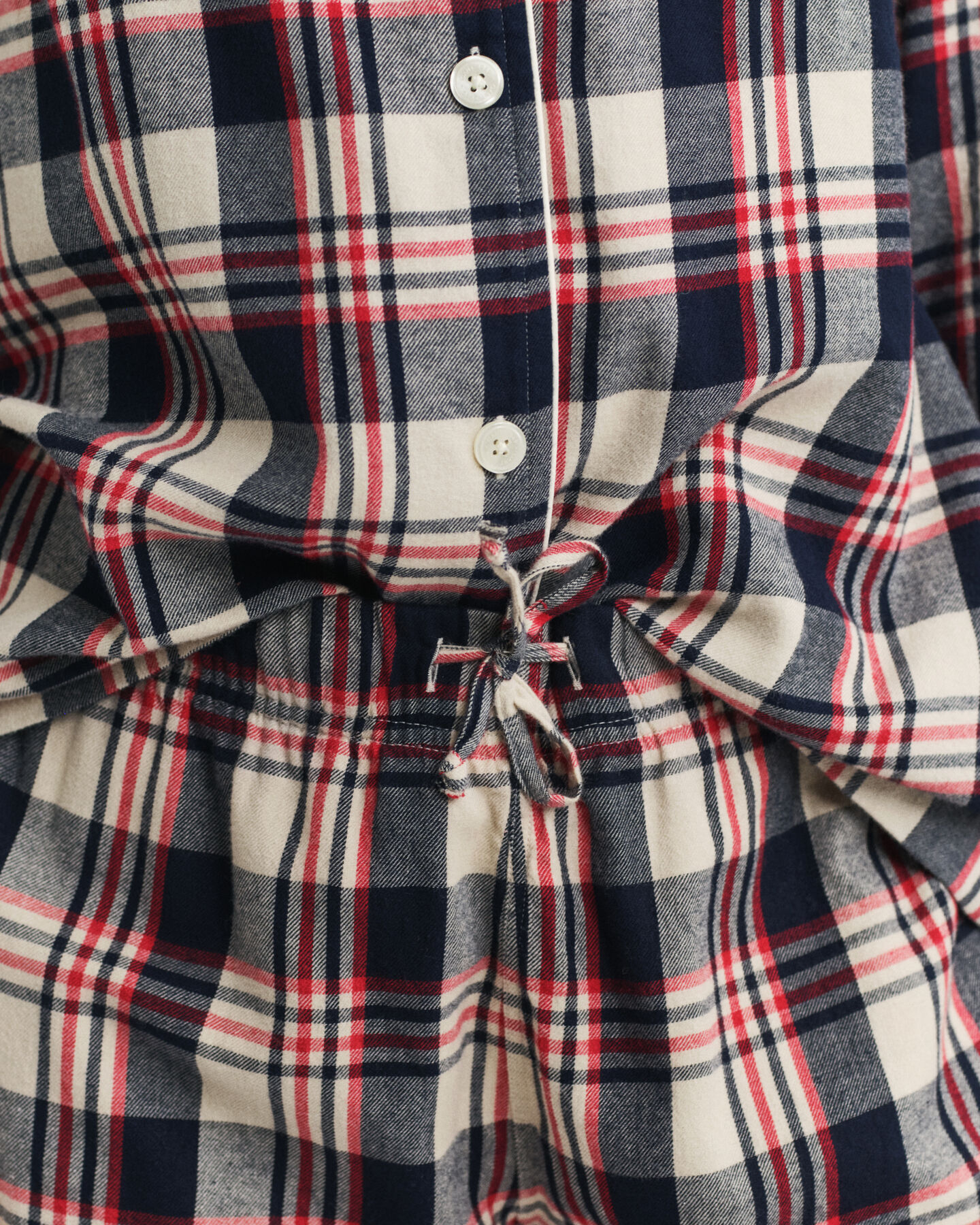 Caixa de presente com pijama em flanela