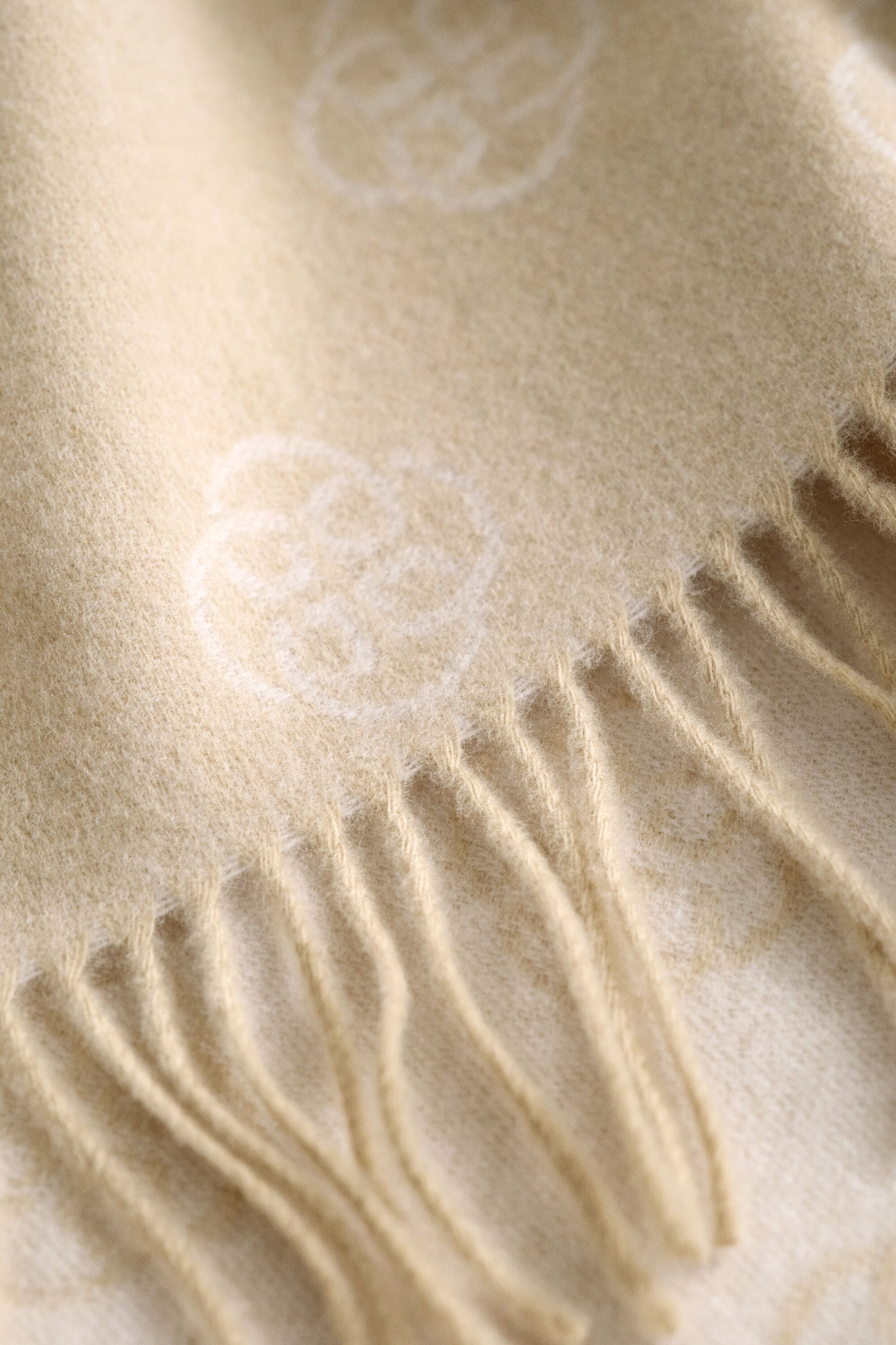 Cachecol em lã Monogram
