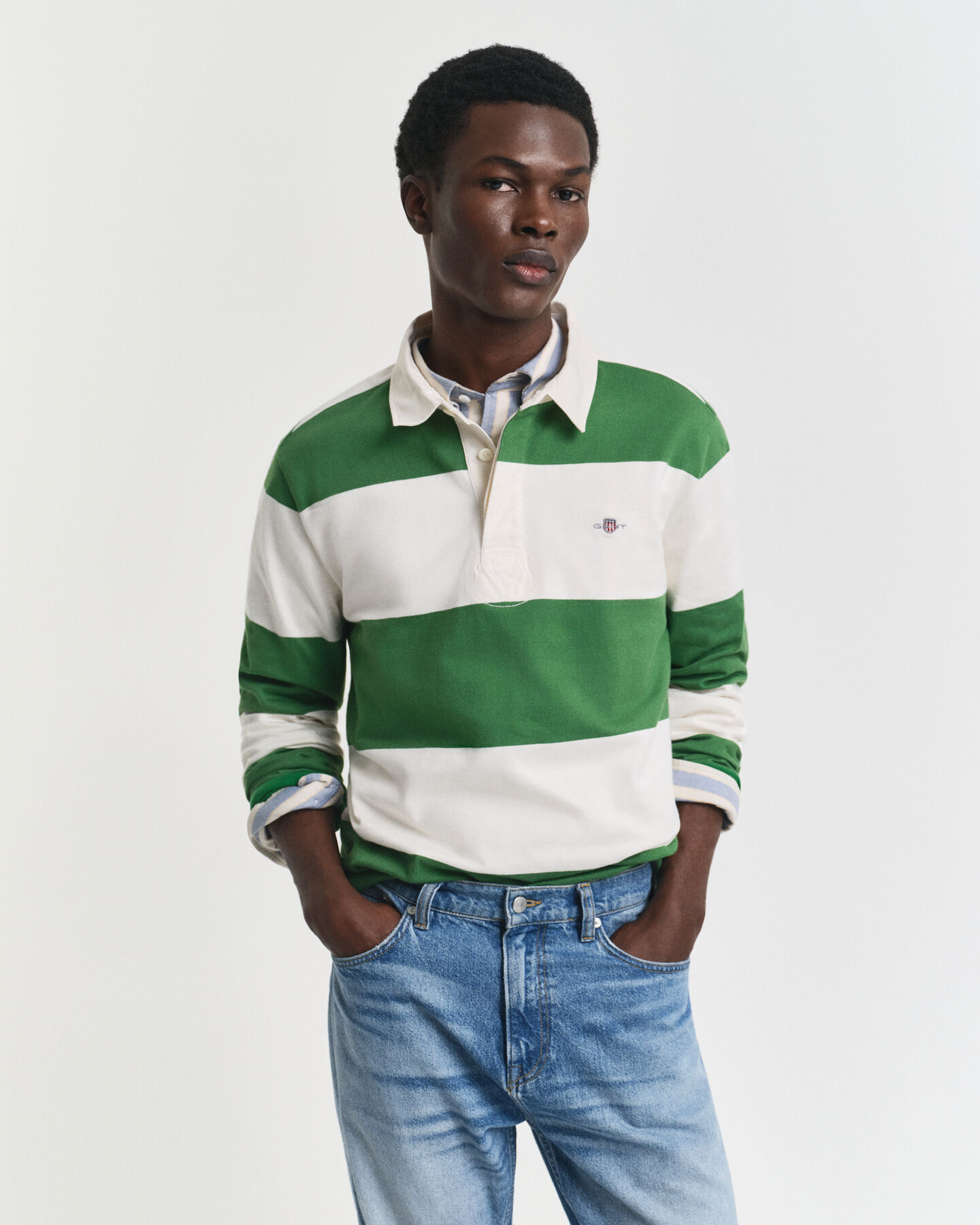 Heavy Rugger às riscas em bloco