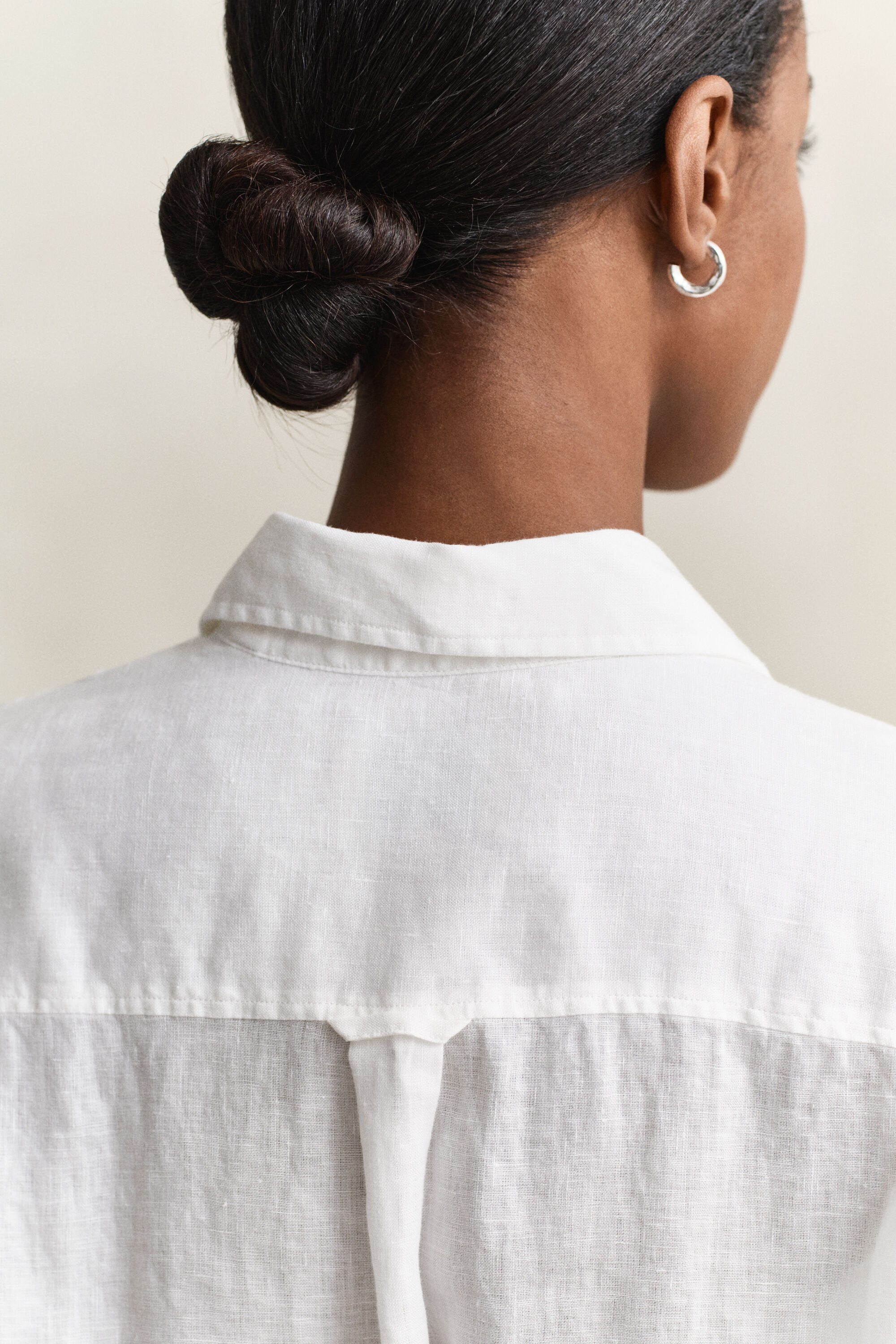 Vestido-camisa em linho