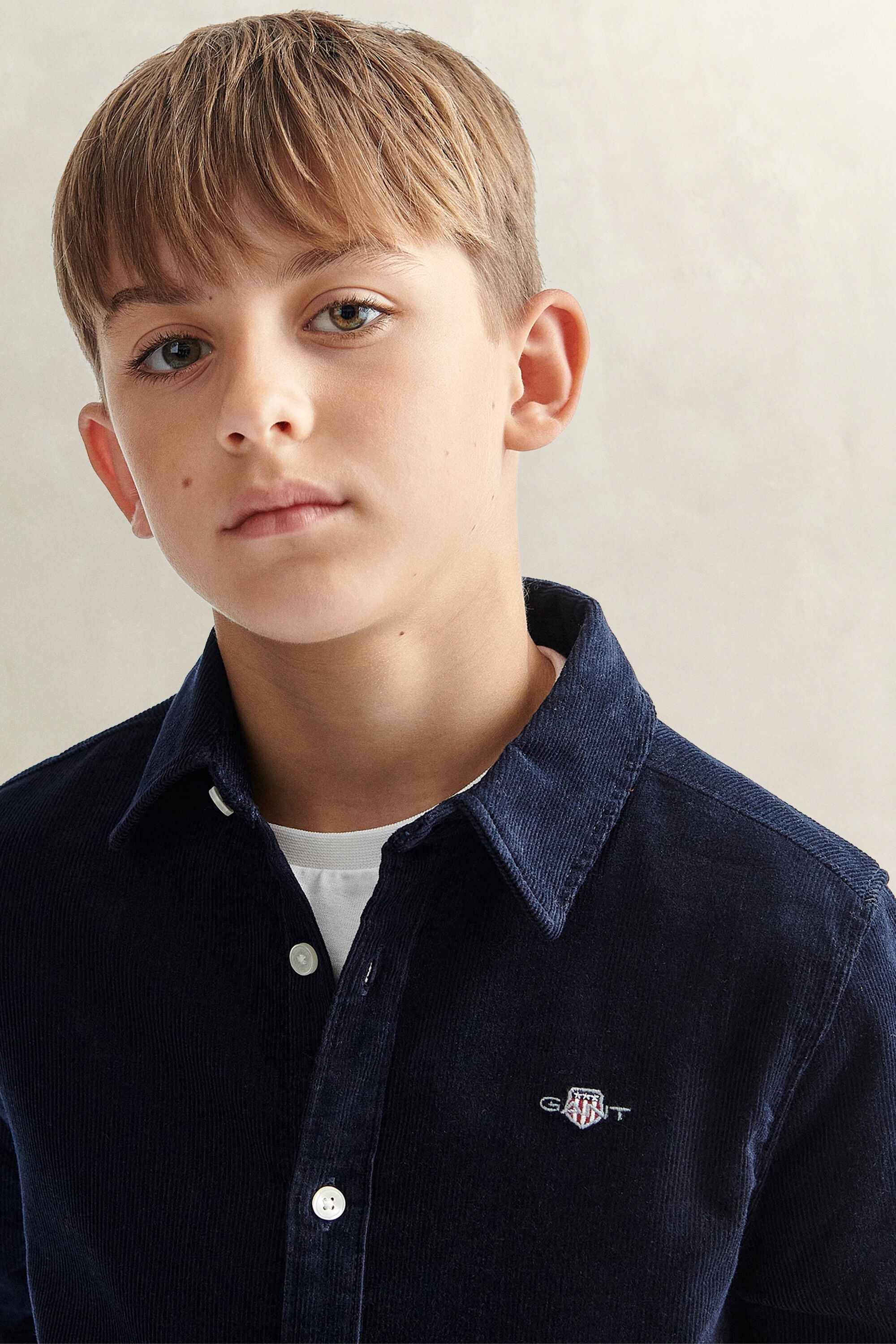 Camisa em bombazina Teen Boys
