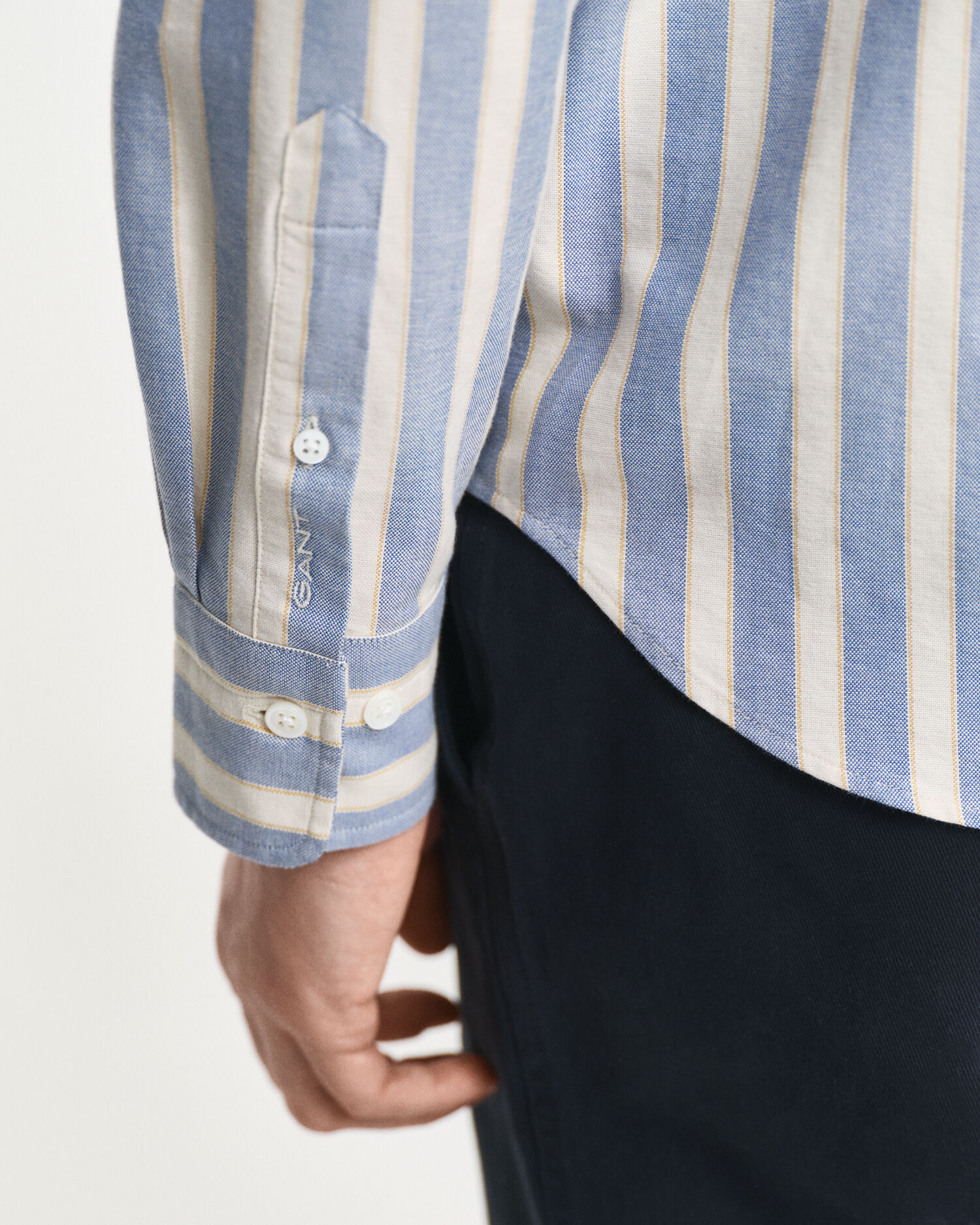 Camisa Oxford Heritage às riscas relaxed fit