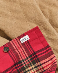 Sobrecamisa acolchoada com padrão de xadrez relaxed fit