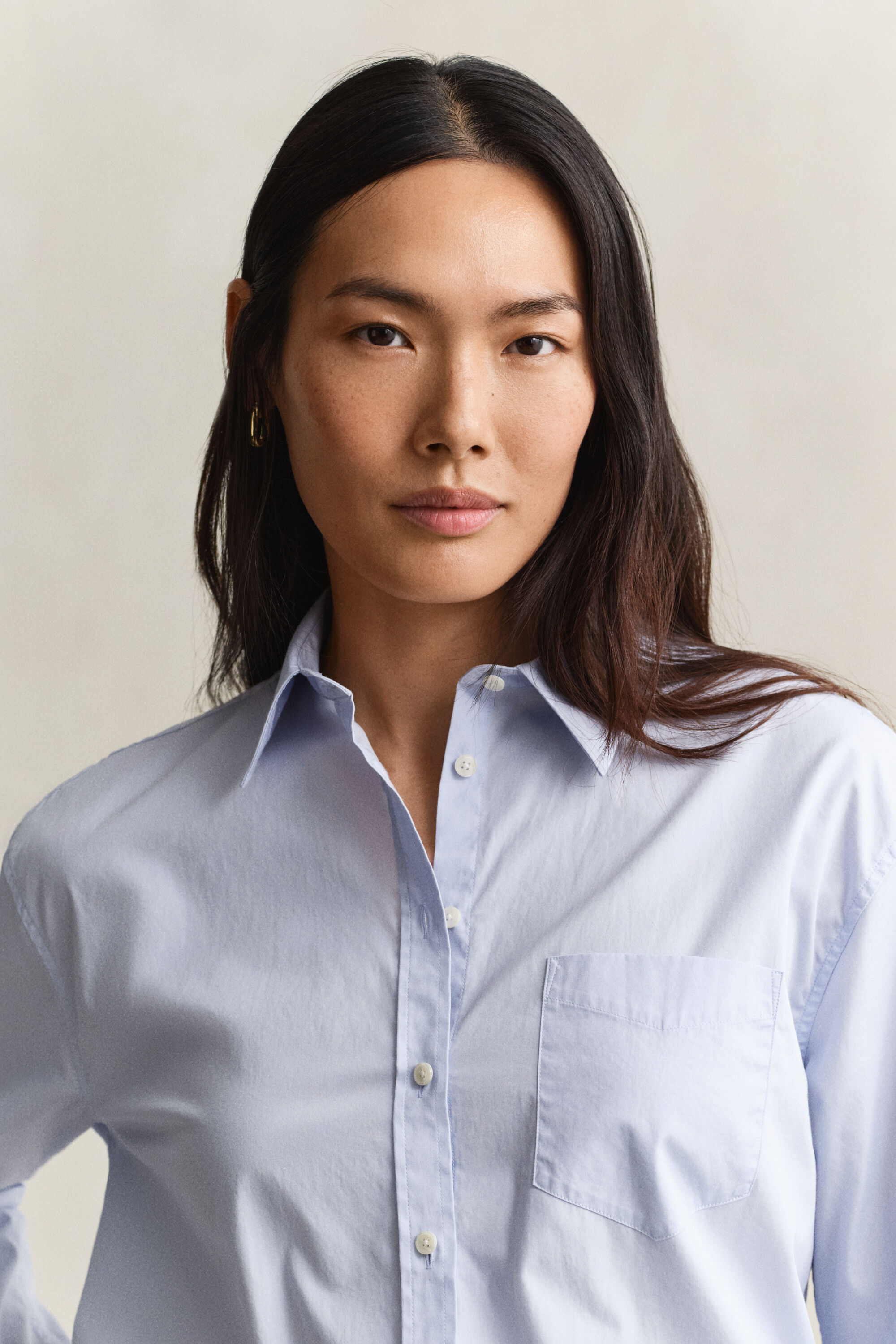 Camisa em popelina Classic relaxed fit