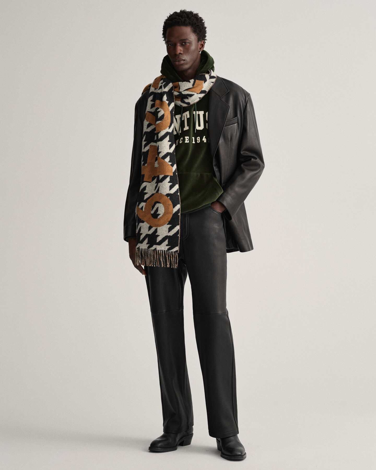 Cachecol Logo Houndstooth