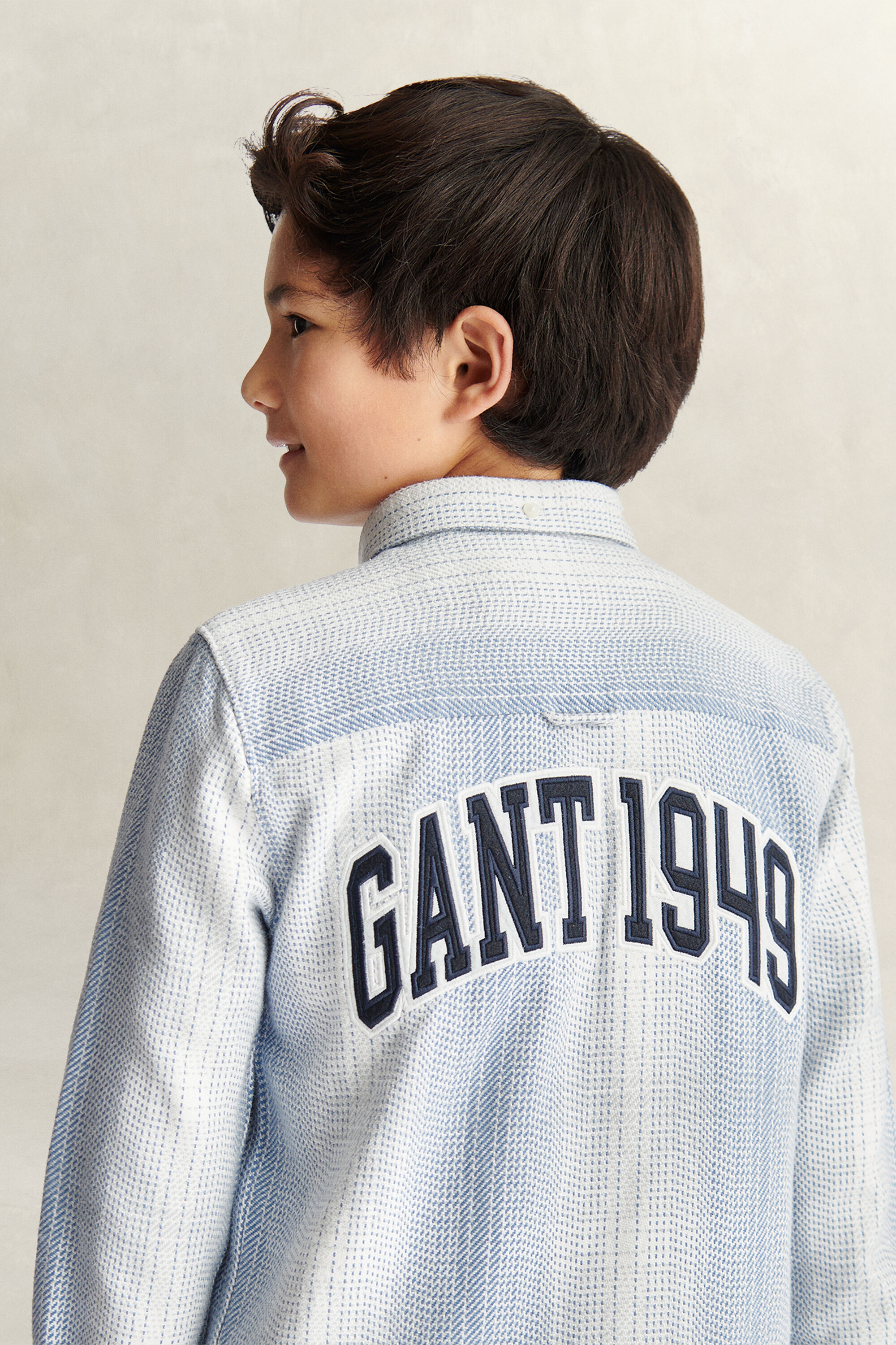 Sobrecamisa com padrão de xadrez Teen Boys