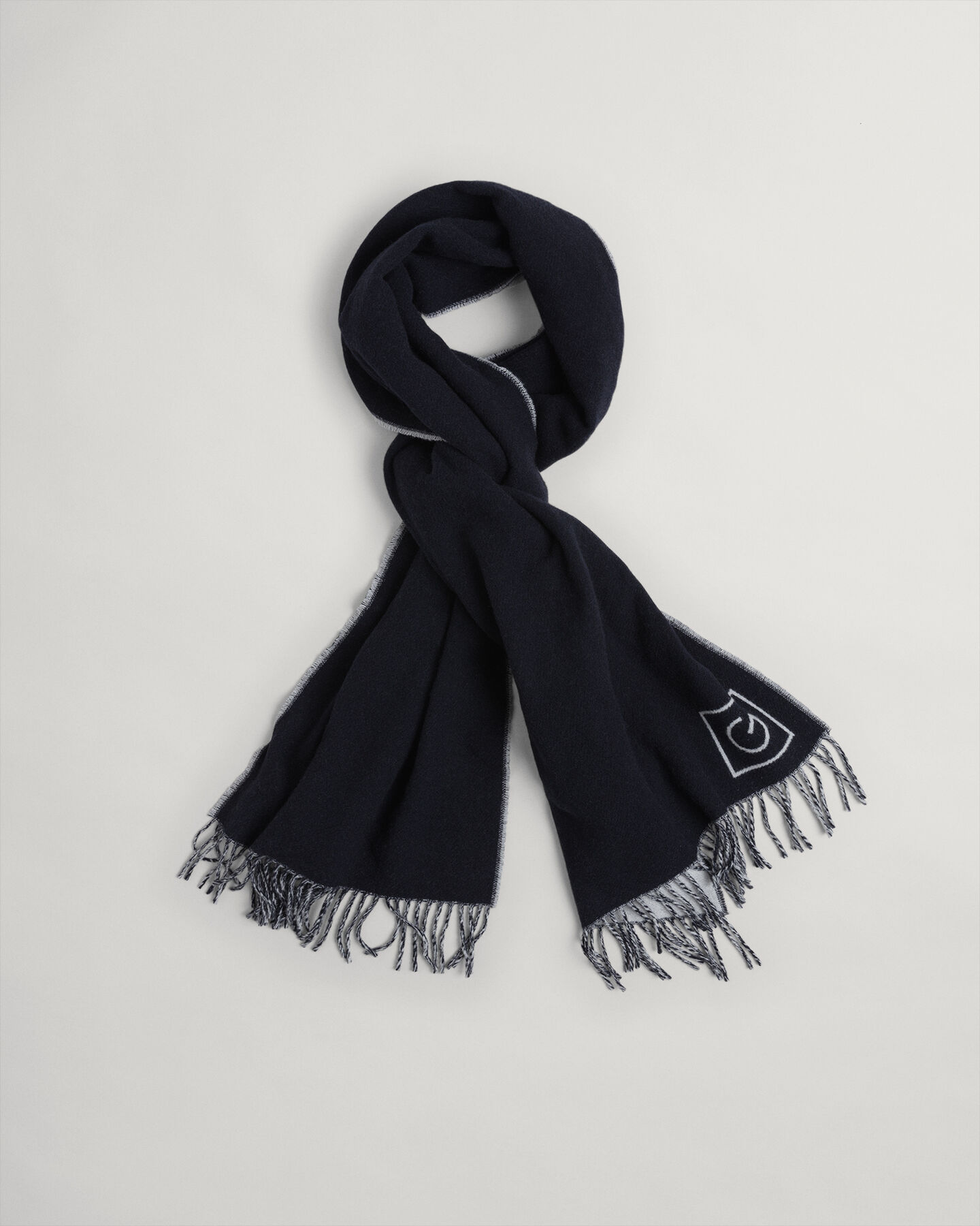 Cachecol em lã de dupla face