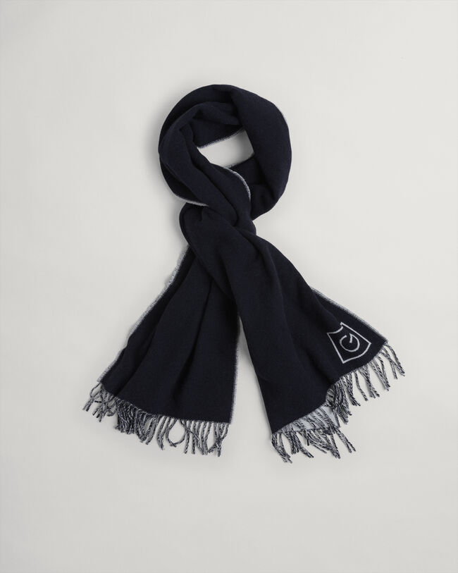 Cachecol em lã de dupla face