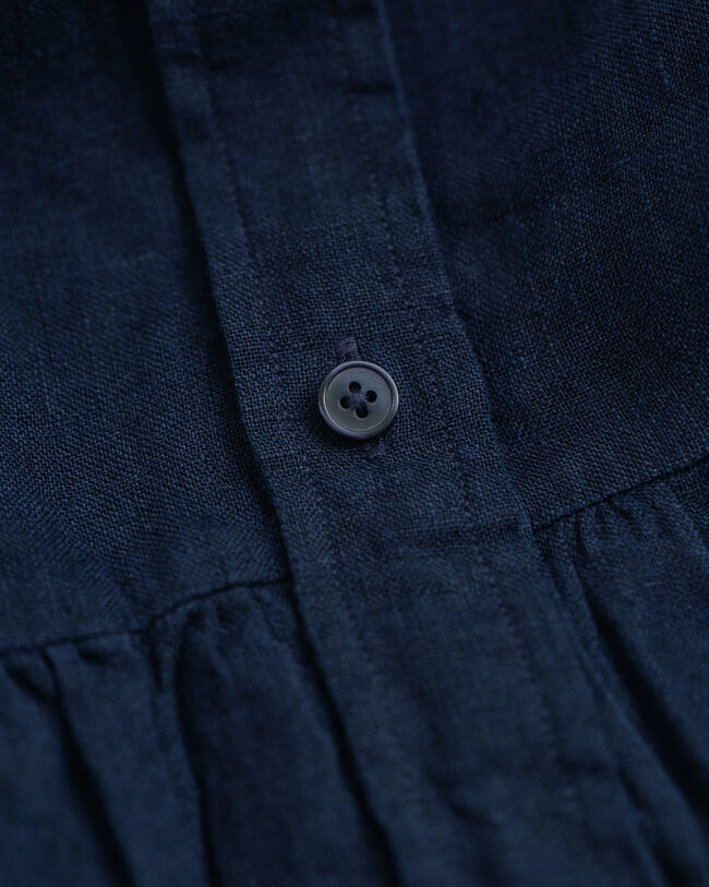 Vestido-camisa em linho