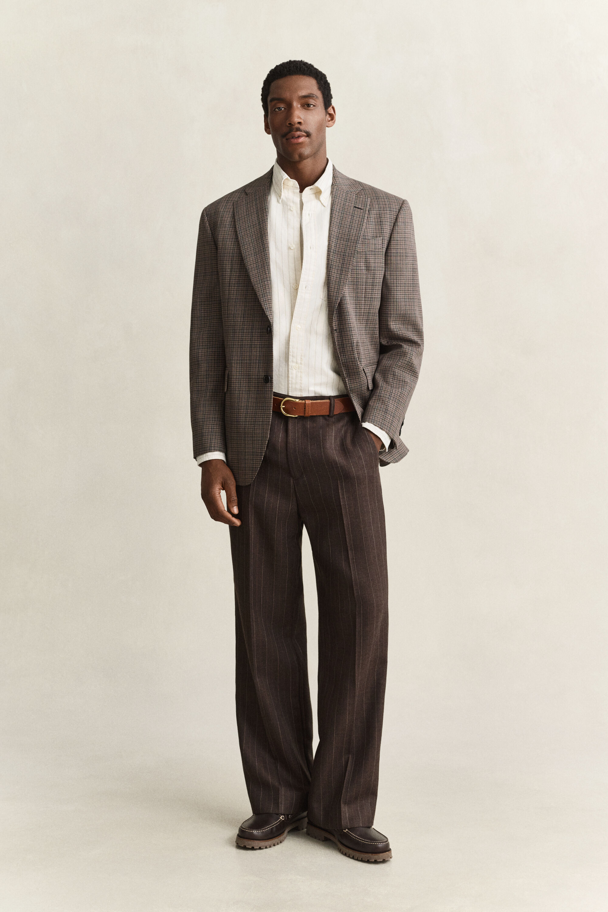 Camisa Oxford Archive às riscas