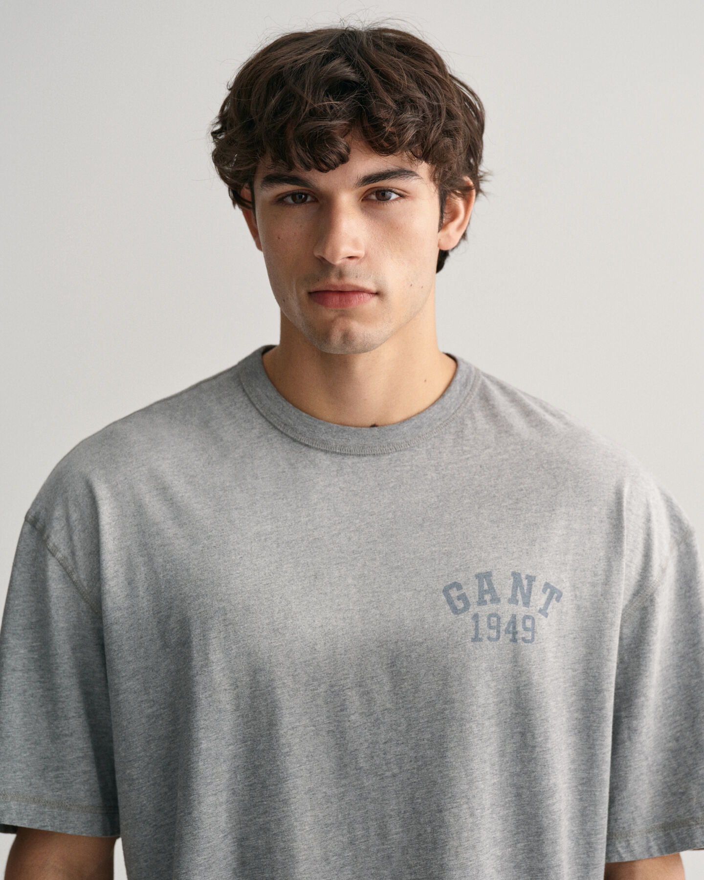 T-shirt com efeito desgastado