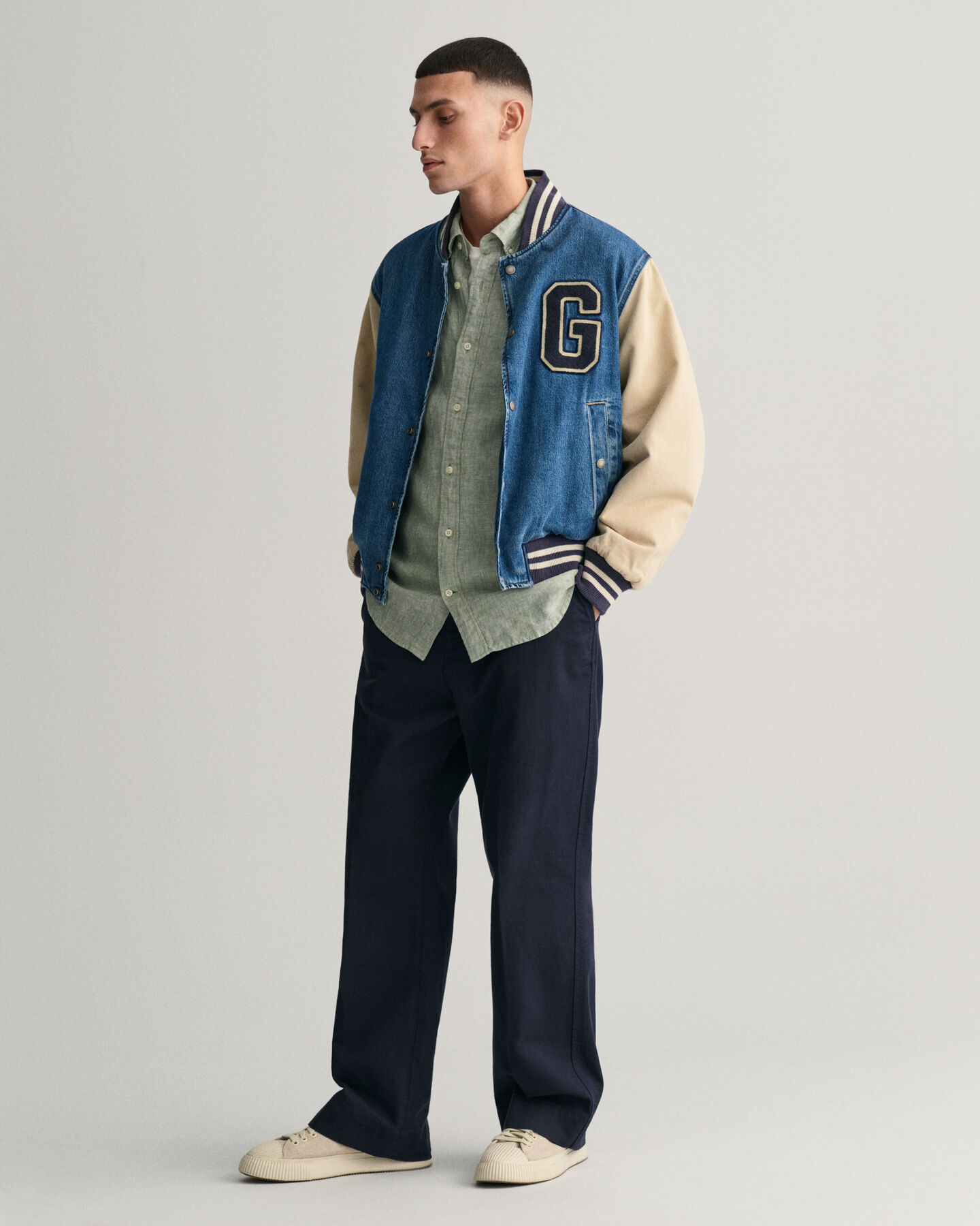 Camisa de linho slim fit