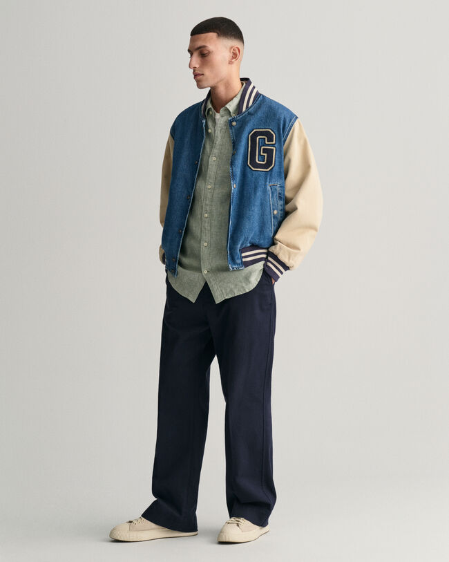 Camisa de linho slim fit