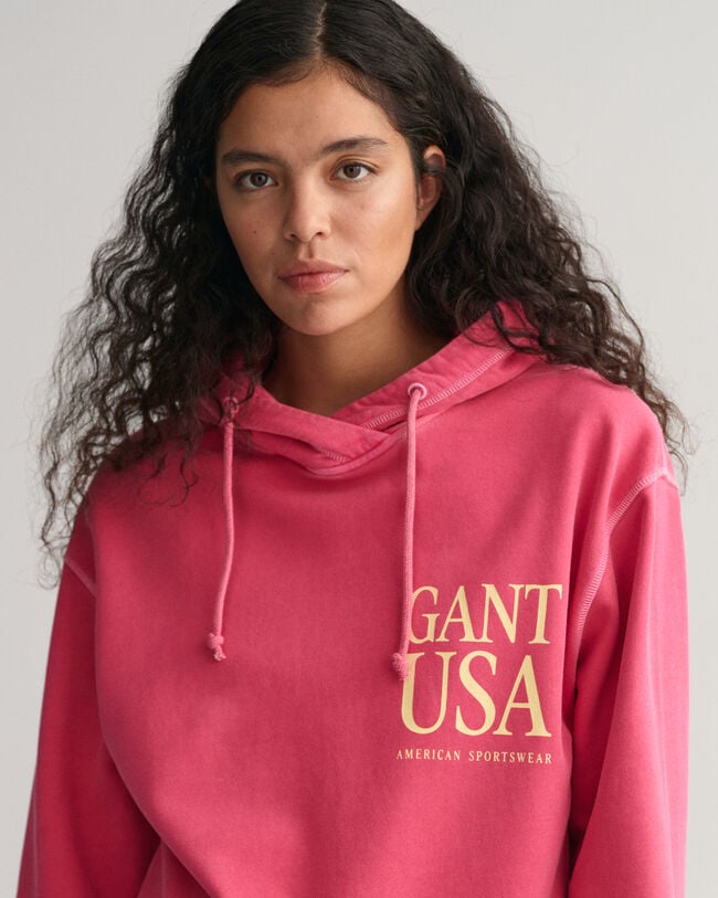 Sweatshirt com capuz GANT USA Sunfaded